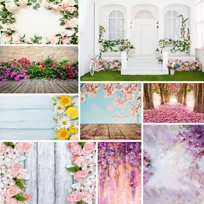Pink Flower Wedding Photo Background Cloth Studio Photography Backdrop • $19.79