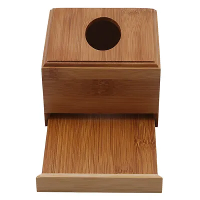 $13.97 • Buy Bamboo Square Roll Tissue Napkin Box Toilet Paper Box Case Canister AA