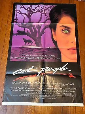 CAT PEOPLE Nastassia Kinski Original 1982  ONE SHEET MOVIE POSTER • $9.99