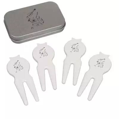 'Music Crazy' Golf Divot Tool / Repair Fork Gift Set (GO00055825) • £6.99