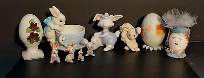 Vintage Easter Ceramic  Mixed Lot Eggs- Bunny's - Really Nice -  Free Shipping  • $24.99