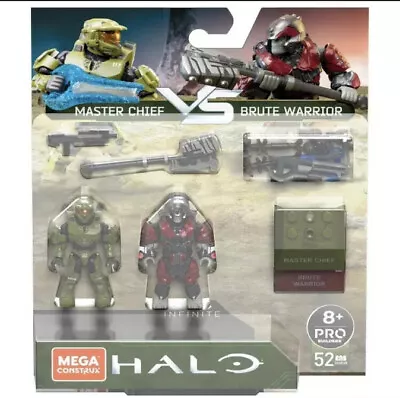 Mega Construx Halo Infinite Conflict Pack Master Chief Vs Brute Warrior NEW • $26.49