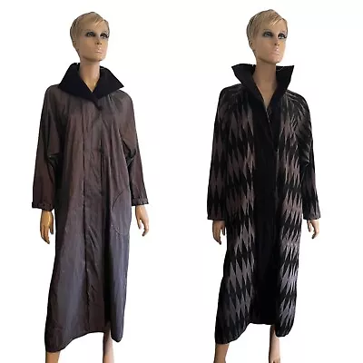 Mycra Pac Brown Iridescent Black Velvet Rain Jacket Coat Long Sleeve - Size M/L • $75