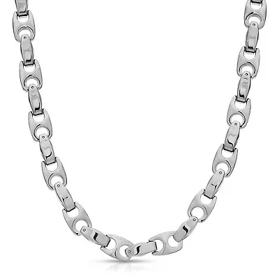 Heavy Biker 9.5 Mm Tungsten Carbide Men's Chain Necklace (TUC02) FREE SHIPPING! • $119.95