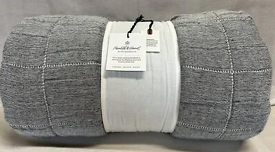 Hearth & Hand Magnolia Full/Queen Windowpane Matelasse Coverlet Brand New GREY • $65