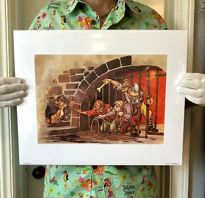 Authentic Pirates Of The Caribbean  Jail Scene  Art Print - Disney Parks • $66.48