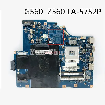 For Lenovo Ideapad G560 Z560 HM55 DDR3 Laptop Motherboard LA-5752P 11S69034710ZZ • $41.99