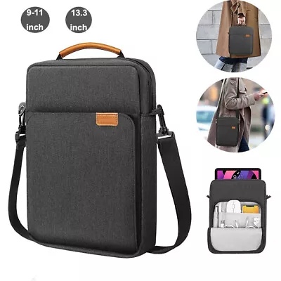 For IPad Galaxy Tab 9-11/13.3 Inch Tablet Carry Case Pouch Shoulder Bag Handbag • £11.29