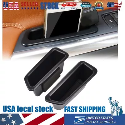 2pcs Car Black Door Handle Armrest Tray Storage Box Set For Volvo S60 10-17 • $16.71