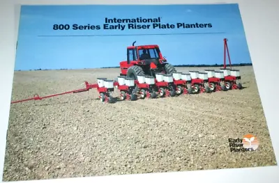 *IH International 800 Early Riser Plate Planters Sales Brochure (4-6-8-12 Row) • $14.24