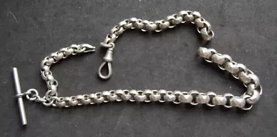 Antique / Vintage Unusual Planished Fancy Graduated Link Albert Watch Chain - AF • $9.33