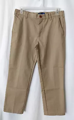 IZOD Straight-Fit Performance Plus Flat-Front Chino Pants Khaki 34X29  #14828 • $19.90