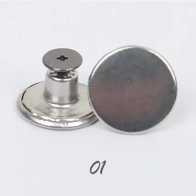 10pcs Hammer On Denim Jeans Buttons 17mm Replacement Studs No Sew For DIY Jacket • $4.83