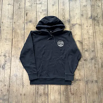 Vans Hoodie Spellout Y2K Sports Skating Sweatshirt Black Mens Small • £10