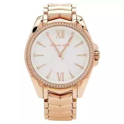 Womens Wristwatch MICHAEL KORS WHITNEY MK6694 Steel Gold Rose Swarovski • $288.65