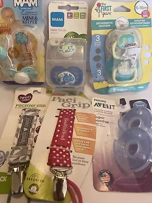 Reborn Doll Pacifier Lot New(other) Mam Advent  Paciclips Boy Girl • $10.99