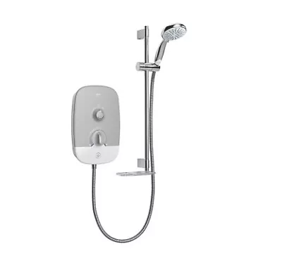 Mira Play White / Grey 10.8kw Electric Shower (6195x) • £129.99