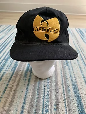 Vintage Wu Tang Clan Snapback Black Hat Cap Rap Hip Hop Adult • $29.99