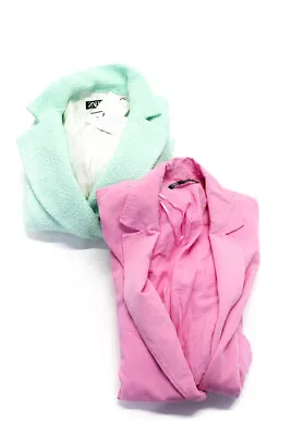 $34.99 • Buy Zara Women's Mini Dress Double Breasted Blazer Pink Green Size M Lot 2