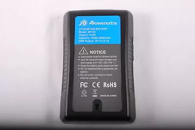 $79.99 • Buy Powerextra  95Wh 6600Mah BP-95 V Mount V-Lock Battery Sony Video Digital Camera 