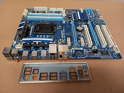 GA-P55-USB3 Motherboard. Intel Socket 1156. 4 DDR3  8 SATA RAID 3 PCI 10 USB ATX • $220