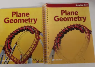 A Beka Plane Geometry Textbook Solution Key Second Edition 2nd Home School • $29.99