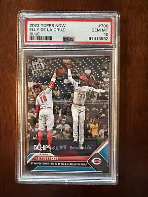 Elly De La Cruz - 2023 MLB TOPPS NOW Card 700 CALL-UP -#/49--PSA 10!!! RARE • $166.18