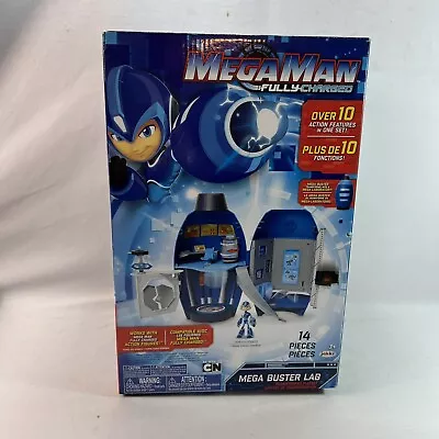 Mega Man Fully Charged Mega Buster Lab 14pc Playset • $25