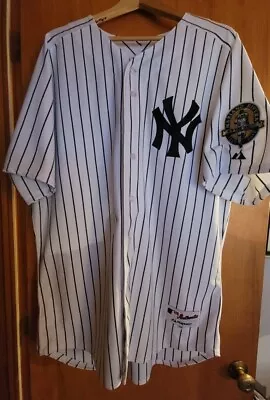 Authentic Majestic Yankees Jersey-Home Pinstripes; Mariano Rivera #42 - XL (52) • $84.99