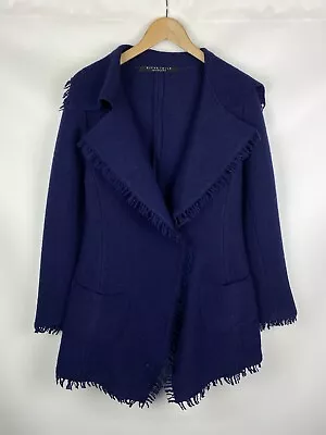 Marimekko Ritva Falla Ladies Wool Cardigan Jacket Size ~ L • $61.76