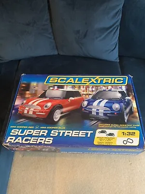 £20 • Buy Scalextric Super Street Racers Set C1210 (Mini Cooper Super Resistant Cars)