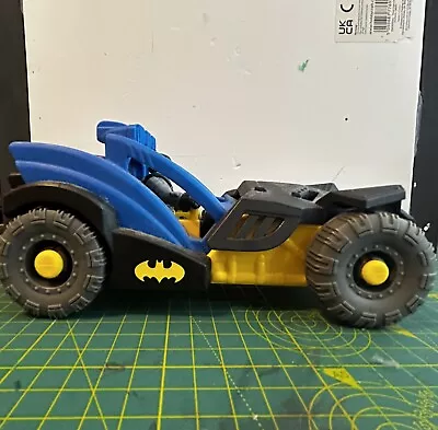 Imaginext Batman DISC LAUNCH BATMOBILE & BATMAN Action Figure DC Super Friend • £1.50