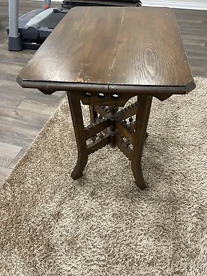 Antique Eastlake Side Table Wood Vintage Carved • $84.55