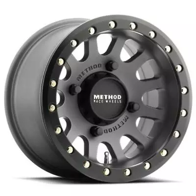 Method MR401 UTV Beadlock 15x6 5+1/+53mm Offset 4x156 132mm CB Titanium • $352.45