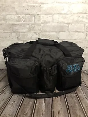 Saltwater Sportsman Fishing Magazine Rare Vintage Bag Duffel Black Sport Fishing • $34.99