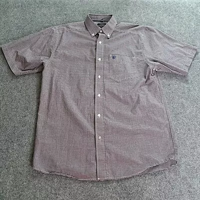 Ariat Pro Series Mens Shirt Size Medium Short Sleeve Button Down Plaid   • $16.34