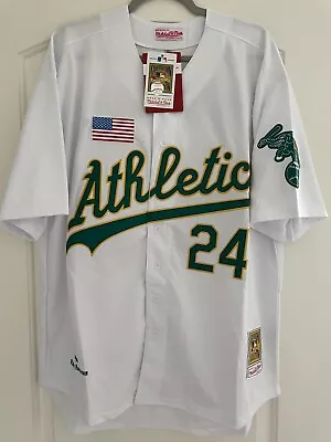 Rickey Henderson Oakland Athletics 1990  Men's Jersey White XL Team Patch • $70