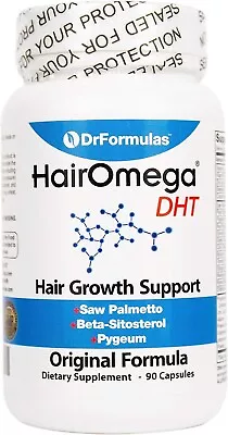 DrFormulas Hair Vitamins Without Biotin Hairomega DHT Blocker Hair Growth Pills • $64.89