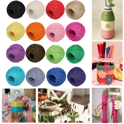 £2.38 • Buy Jute Twine Rope String Cord 25M 3Ply Burlap Natural Fiber Craft DIY Gift Decor
