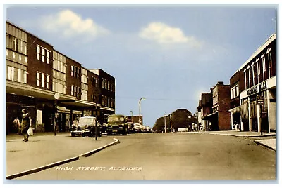 C1950's High Street Aldridge Walsall Borough England Unposted Postcard • £28.91