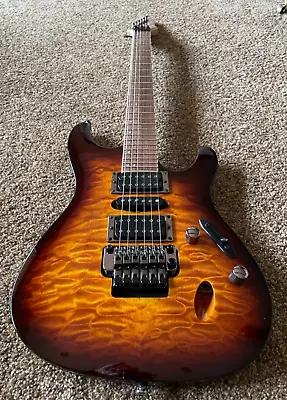 Ibanez S670QM 6-string Electric Guitar - Quilted Top - Floyd Rose W/ Deluxe Gig • $549