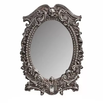 £21.89 • Buy MASQUE OF THE BLACK ROSE FRAMED MIRROR Alchemy Gothic Goth Skull  Silver