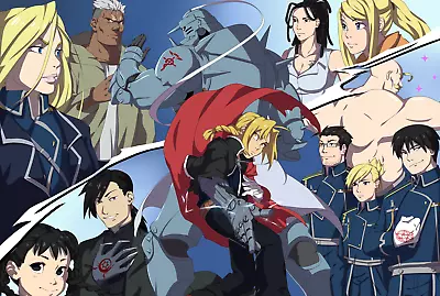 Fullmetal Alchemist Brotherhood Poster Poster 45x32cm • $16.24