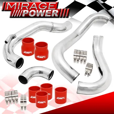 FMIC Intercooler Piping Kit + Red Silicone Coupler Clamp For 240SX 180SX CA18DET • $67.99