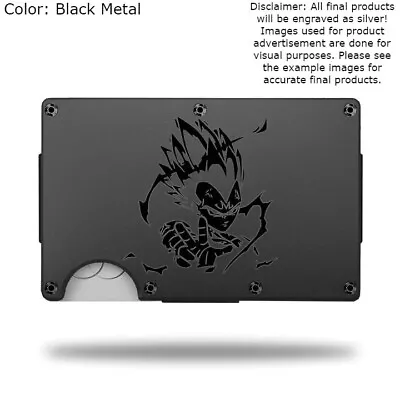 Custom  VEGETA  Laser Engraved Wallet - Pick A Wallet Color • $22