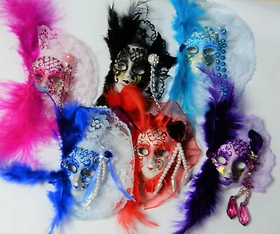 Lady Face Mardi Gras Pin 6 Colors • $3