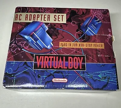 Official OEM Nintendo Virtual Boy AC Adapter Set New In Mint Original Box! 🔥 • $575
