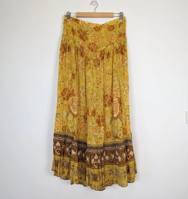 $135 • Buy Spell & The Gypsy Collective Mystic Sunflower Maxi Skirt Yellow Size XL 14-16 