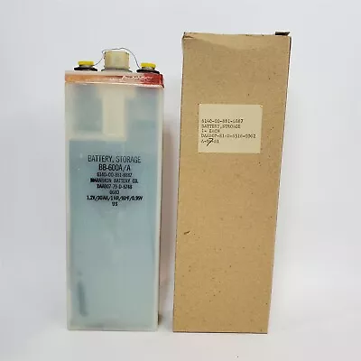 Marathon NiCad Aircraft Battery BB-600A/A NSN 6140-00-881-6887 1.2V 30Ah RARE • $200