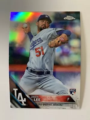 2016 Topps Chrome 171 Zach Lee Silver Refractor Dodgers RC Rookie • $2.19